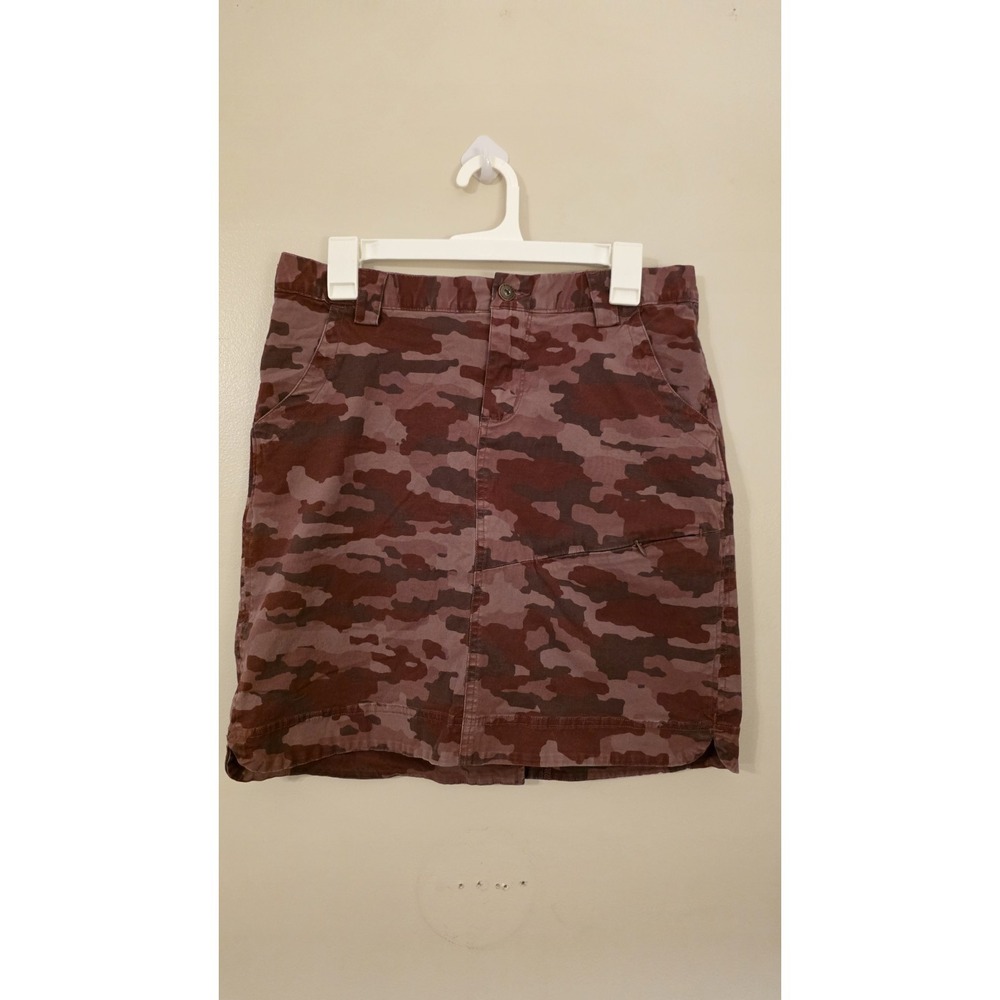 Duluth Trading Rootstock Gardening Skort Sz 6 Purple Pink Camo Athletic Stretchy